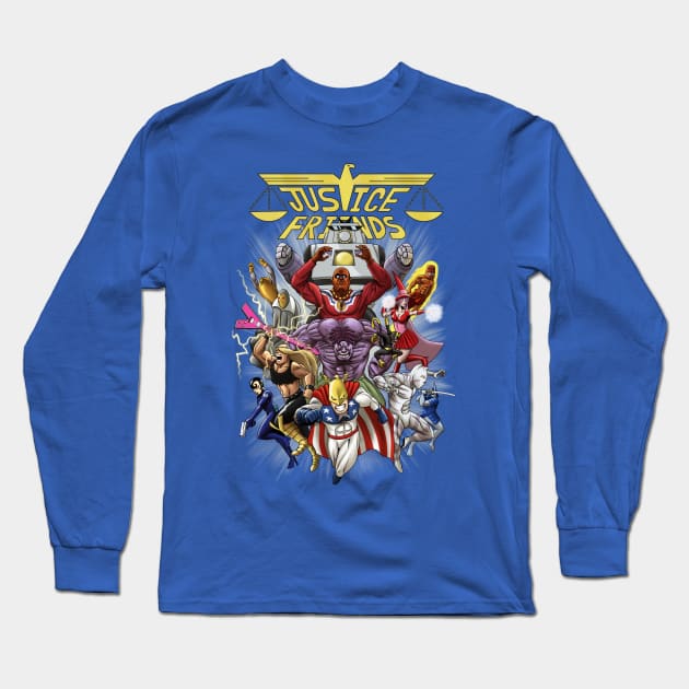 Justice Friends Long Sleeve T-Shirt by GranJefe